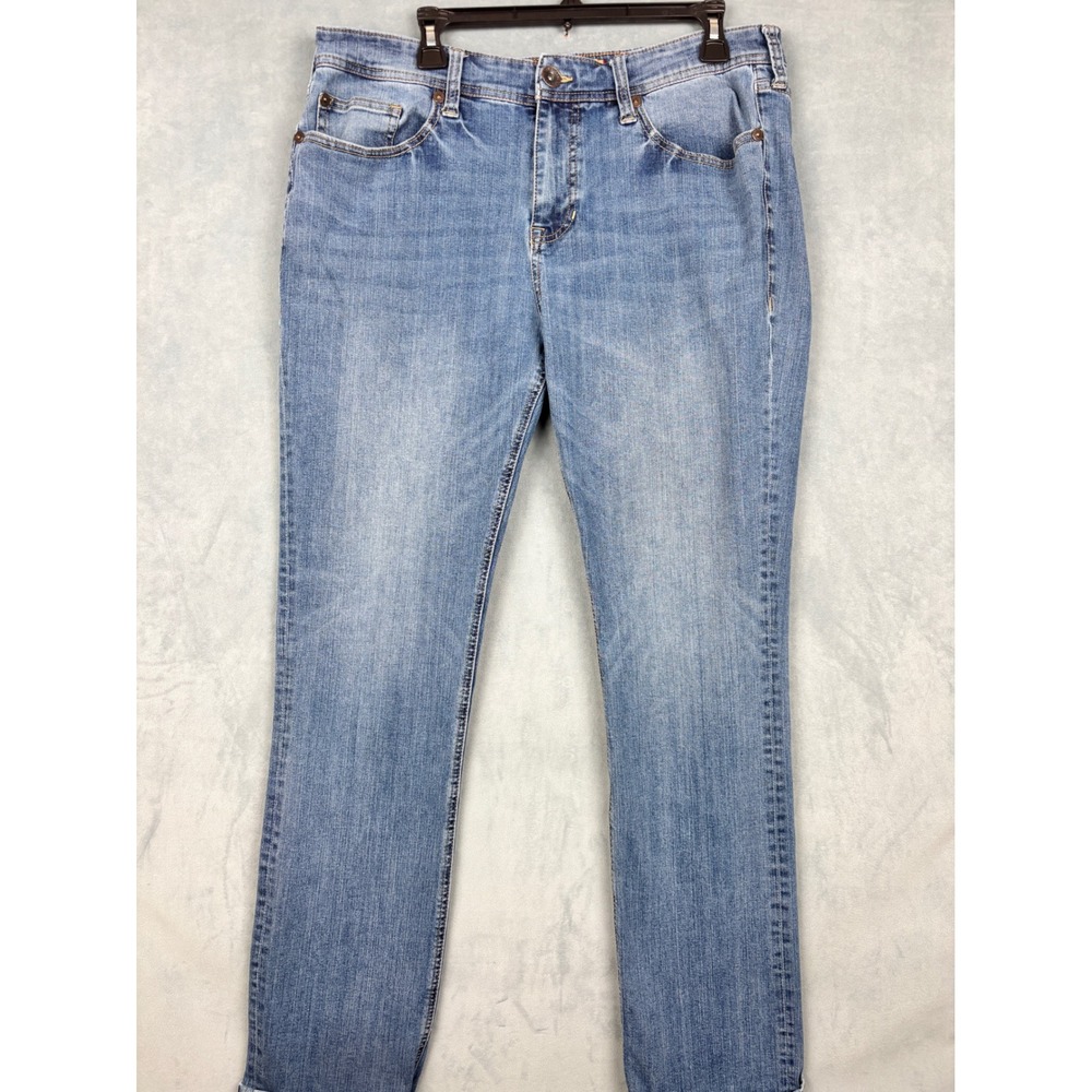 Seven7 Premium Denim Co Mens Slim Straight Jeans Light Wash Blue 36x34